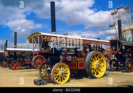 Lokomobile an der The Great Dorset Steam Fair, statt in der Nähe von dem Dorf Tarrant Hinton Norden östlich von Blandford Forum Stockfoto