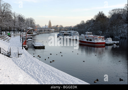 Die Haine Chester im Schnee Stockfoto