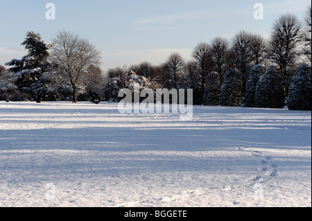 Winter-Schnee-Szene Chester Stockfoto