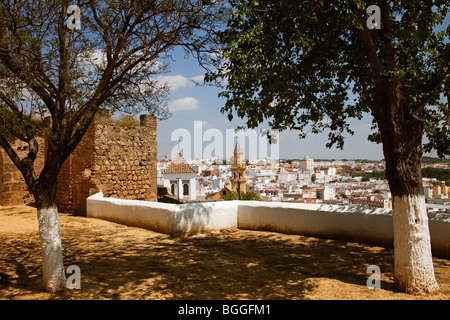 Castillo Alcalá de Guadaira Sevilla Andalusien España mittelalterliche Burg Alcalá de Guadaira Sevilla Andalusien Spanien Stockfoto