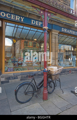 Beamish open Air Museum, The Town, 1913, Lebensmittelgeschäft, Durham, England, Oktober 2009 Stockfoto