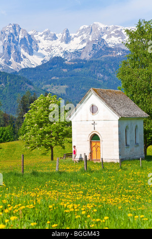 Kleine Kapelle in Pfarrwerfen, Salzburger Land, Österreich Stockfoto