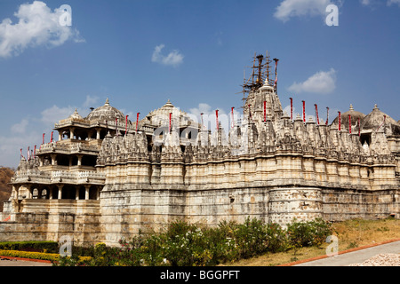 Adinath Jain-Tempel in Staat Rajasthan in Indien Stockfoto