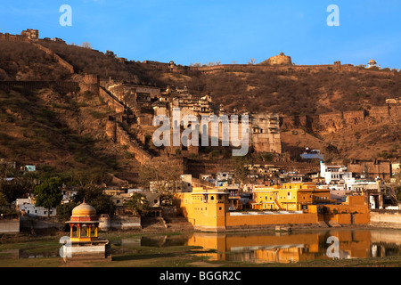 Taragarh Fort von Bundi im Staat Rajasthan in Indien Stockfoto