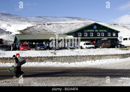 Glenshee Ski Centre bietet Ski- und Einrichtungen Stockfoto