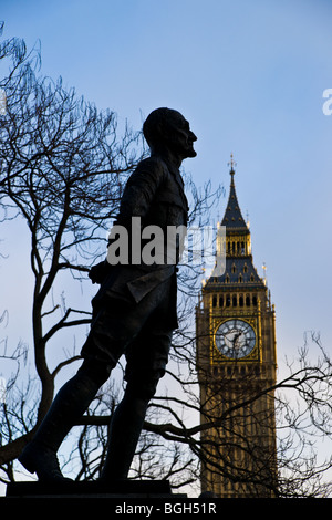 Statue von Jan Smuts in Westminster, London Stockfoto