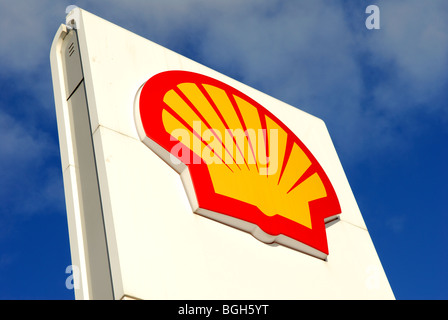 Shell Fuel Zeichen M1 Dienstleistungen. Stockfoto