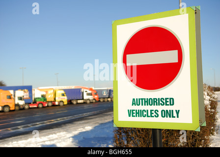 -Dienstleistungen Woodhall Autobahn M1. Stockfoto