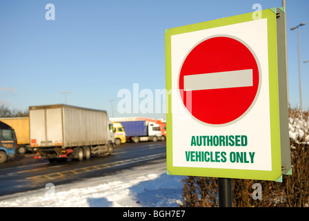 -Dienstleistungen Woodhall Autobahn M1. Stockfoto