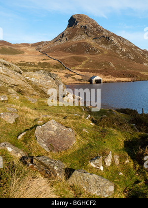 Llynnau Cregennen, in der Nähe Ortszentrum, Snowdonia-Nationalpark, Gwynedd, Wales UK Stockfoto