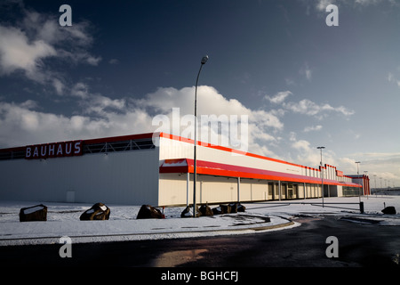 Bauhaus Hardware Superstore. Reykjavik, Island. Stockfoto