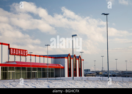 Bauhaus Hardware Superstore. Reykjavik, Island. Stockfoto