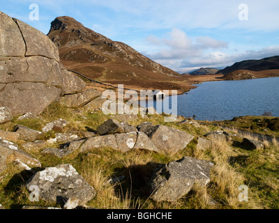 Llynnau Cregennen, in der Nähe Ortszentrum, Snowdonia-Nationalpark, Gwynedd, Wales UK Stockfoto