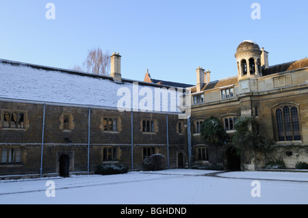 England; Cambridge; Gonville and Caius College im Winter Stockfoto