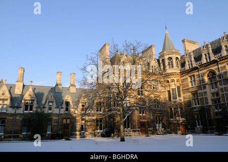 England; Cambridge; Gonville and Caius College im Winter Stockfoto