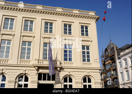 Musee Magritte-Museum und Old England Fassade, Eingang des MIM, Musical instrument Museum, Mont des Arts, Brüssel, Belgien Stockfoto