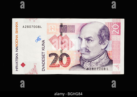 Kroatische banknote Stockfoto