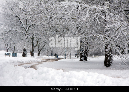 Winter-Szene in East Grinstead Stockfoto