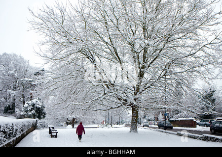 Winter-Szene East Grinstead Stockfoto