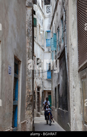 Sansibar, Tansania. Gasse, Stone Town. Stockfoto