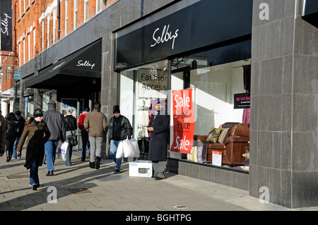 Selby's Department Store Holloway Road Islington London N7 England Großbritannien Stockfoto