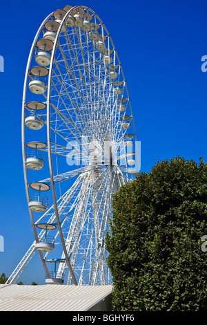 Riesenrad, Jardin des Tuileries Paris Frankreich. Am 19. August 2009 erschossen Stockfoto