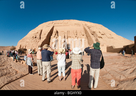 Verschobene Tempel von Abu Simbel, Ägypten, Afrika Stockfoto