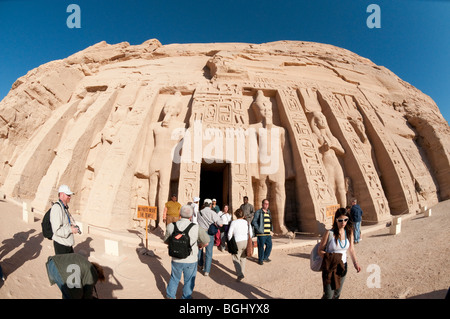 Verschobene Tempel von Abu Simbel, Ägypten, Afrika Stockfoto