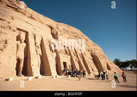 Verschobene Tempel von Abu Simbel, Ägypten, Afrika Stockfoto