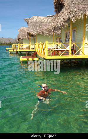 Panama Punta Caracol Acqua Lodge Bocas del Toro Isla Colon Stockfoto