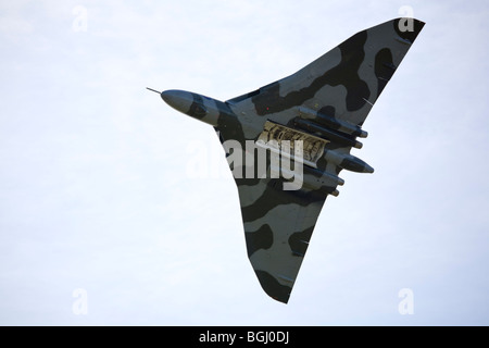 Vulcan Bomber XH558 an RAF Leuchars Airshow 2009, Fife, Schottland Stockfoto