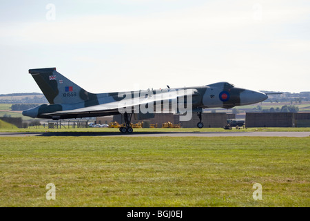 Vulcan Bomber XH558 an RAF Leuchars Airshow 2009, Fife, Schottland Stockfoto