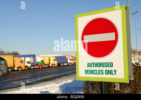 -Dienstleistungen Woodhall Autobahn M1. Stockfoto