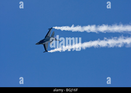 Belgische Luftwaffe f-16 bei RAF Leuchars Airshow 2009, Fife, Schottland Stockfoto