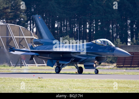 Belgische Luftwaffe f-16 bei RAF Leuchars Airshow 2009, Fife, Schottland Stockfoto