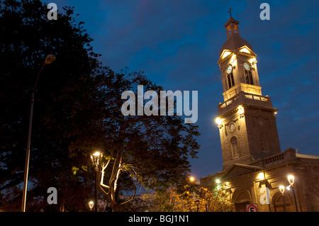 La Serena in Chile Iglesia Catedral (Kathedrale) in der Abenddämmerung Stockfoto