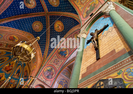 SAINT CAPRAIS KATHEDRALE, AGEN Stockfoto
