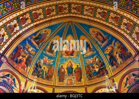 SAINT CAPRAIS KATHEDRALE, AGEN Stockfoto