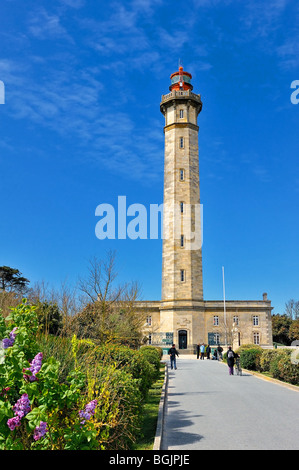 Die Lihgthouse bei Saint Clement des Baleines, Ile de Ré, Frankreich. Stockfoto