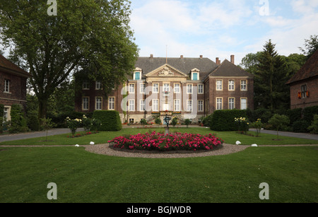 Drensteinfurt, Haus Steinfurt, Wasserschloss, Erbaut 1700-1709 von Friedrich von Corfey, Parkanlage Stockfoto