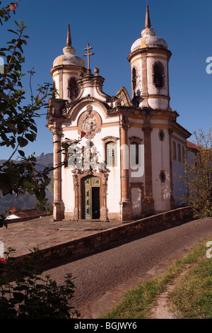 Sao Francisco de Assis Kirche; Ouro Preto, Brasilien Stockfoto