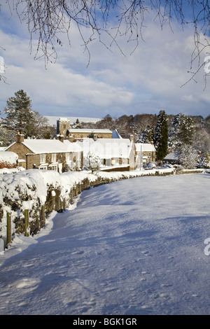 Snowy lastingham North York Moors National Park Stockfoto