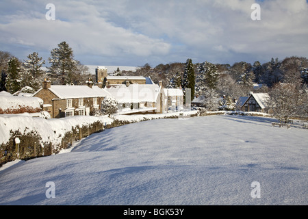 Snowy lastingham North York Moors National Park Stockfoto