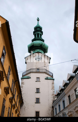 St. Michael Tor (Michalska Brana) Bratislava Slowakei. Stockfoto