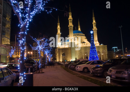 Weihnachtslicht Beirut-Libanon Stockfoto