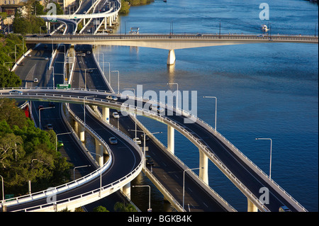 Brisbane Riverside Expressway-Queensland-Australien Stockfoto