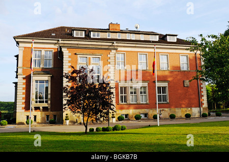 Hotel und Restaurant in das Jagdschloss Prillwitzer Jagdschloss, Hohenzieritz, Mecklenburg-Western Pomerania, Deutschland, Europa Stockfoto