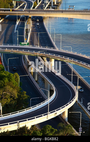 Brisbane Riverside Expressway-Queensland-Australien Stockfoto