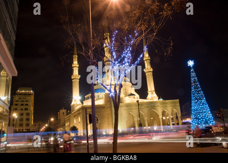 Weihnachtslicht Beirut-Libanon Stockfoto