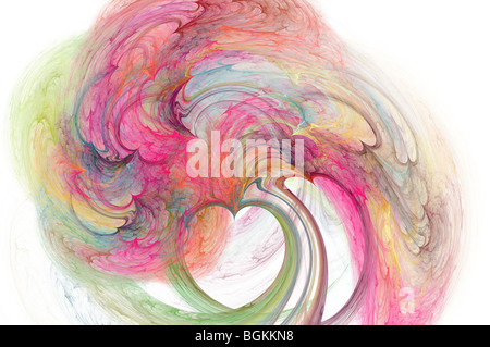 Multycolor fractal Abbildung Stockfoto